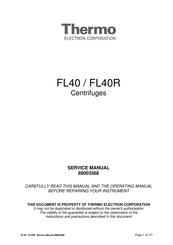 Thermo Electron FL40R Service Manual