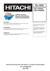 Hitachi CML176SXW Service Manual