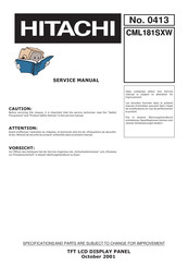 Hitachi CML181SXW Service Manual