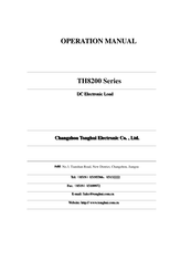 Tonghui TH8202-150-40 Operation Manual