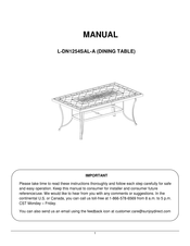 Sunjoy L-DN1254SAL-A Manual