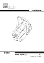 Artecta Aqua Spot 200 User Manual