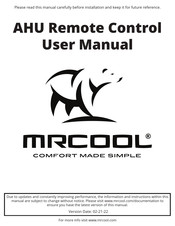 MrCool RG10F2/BGEFU1 Manual