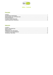 Giostyle G 212 Instruction Manual
