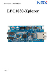 NGX Technologies LPC1830-Xplorer User Manual