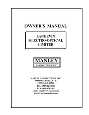 Manley Langevin ELOP Owner's Manual