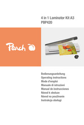 Peach PBP420 Operating Instructions Manual