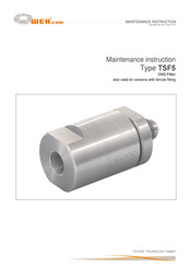 Weh TSF5 Maintenance Instruction