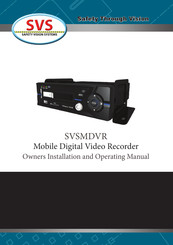 SVS SVSMDVR Owners Installation And Operating Manual