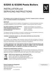 Falcon G3206 Installation And Servicing Instruction