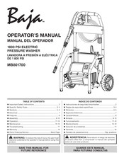 Baja MB801700 Operator's Manual