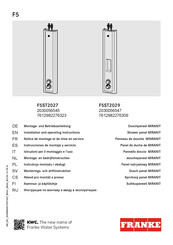 Franke MIRANIT F5S-Therm Installation And Operating Instructions Manual