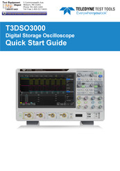 Teledyne T3DSO3000 Quick Start Manual