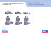 SKF LINCOLN VPB EEX Series Operating Instructions Manual