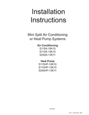 NCP S240HP-13K11 Installation Instructions Manual
