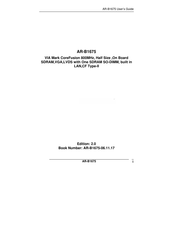 Acrosser Technology AR-B1675 User Manual