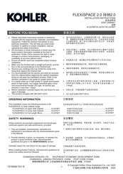 Kohler FLEXISPACE 2.0 K-23790T Installation Instructions Manual