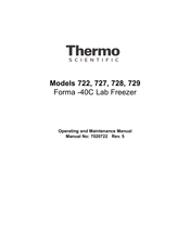 Thermo Scientific 722 Operating And Maintenance Manual