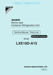 Daikin LXE10D-A15 Service Manual & Parts List