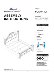 Furniture of America FOA7144Q Assembly Instructions Manual