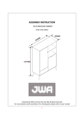 JWA 68463 Assembly Instruction Manual