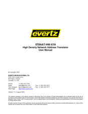 evertz 570NAT-HW-X19 User Manual