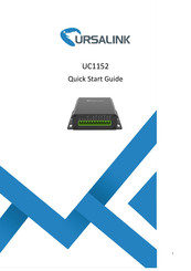 Ursalink UC1152 Quick Start Manual