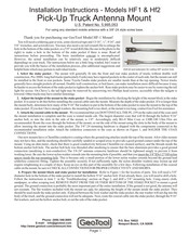 GEOTOOL SM-1 Installation Instructions Manual