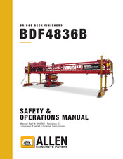 allen BDF4836B Safety & Operation Manual