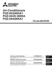 Mitsubishi Electric PUZ-HA42NKA1 Installation Manual