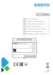 ensto ECO900 Installation And Operating Instructions Manual