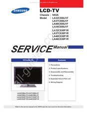 Samsung LA46C550J1F Service Manual