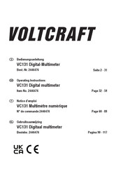 VOLTCRAFT 2446476 Operating Instructions Manual