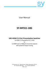 SY Electronics SY-MFS51-18G User Manual