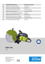 GÜDE GBTS 350 Translation Of The Original Instructions