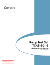 Aeroflex TCAS-201-2 Maintenance Manual