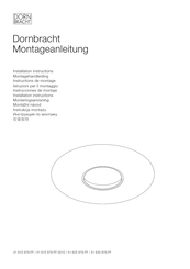 Dornbracht 41 615 979-FF 0010 Installation Instructions Manual