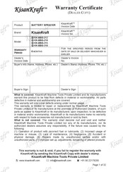 KISANKRAFT KK-BBS-318 Operation Manual