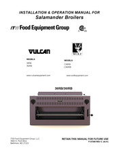 ITW Food Equipment Group Vulcan-Hart Salamander 36RB Installation & Operation Manual