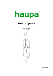 haupa Profi LCDplus II Operating Instructions Manual