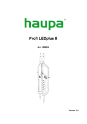 haupa Profi LEDplus II Operating Instructions Manual