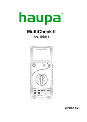 haupa MultiCheck II Operating Instructions Manual
