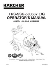 Kärcher TRS-SSG-503537 E/G Operator's Manual