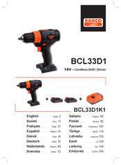 Bahco BCL33D1K1 Manual