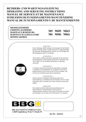 BBG M5 Operating, And Servicing  Instructions