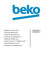 Beko CS226020 T Manual