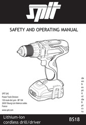 SPIT BS18 Safety And Operating Manual
