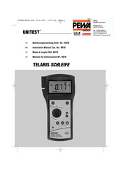PEWA BEHA UNITEST TELARIS SCHLEIFE Instruction Manual