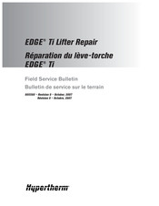 Hypertherm EDGE Ti Lifter Repair Field Service Bulletin