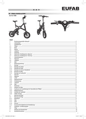 EUFAB FIXbike e-Mobility Manual